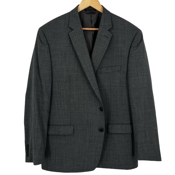 Lauren Ralph Lauren Mens Sportcoat Suit Jacket Blazer 2 button gray wool Stretch - Picture 1 of 15